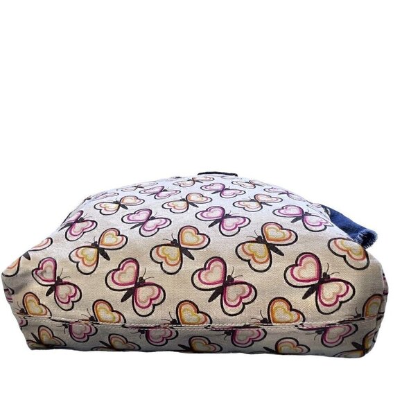 Bungalow 360 Butterflies Reversible Canvas Tote Bag Multicolor Women’s Large Bag - Picture 8 of 9